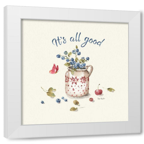 Summer Garden XV White Modern Wood Framed Art Print by Audit, Lisa