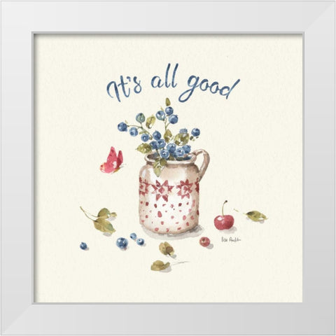 Summer Garden XV White Modern Wood Framed Art Print by Audit, Lisa