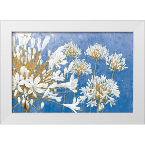 Golden Spring Blue White Modern Wood Framed Art Print by Wiens, James