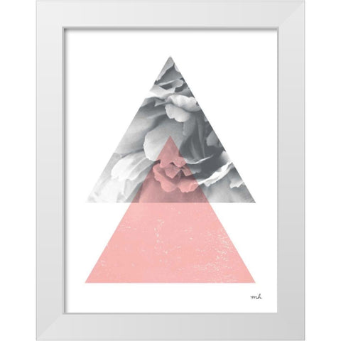 Blossoms II v2 White Modern Wood Framed Art Print by Hershey, Moira