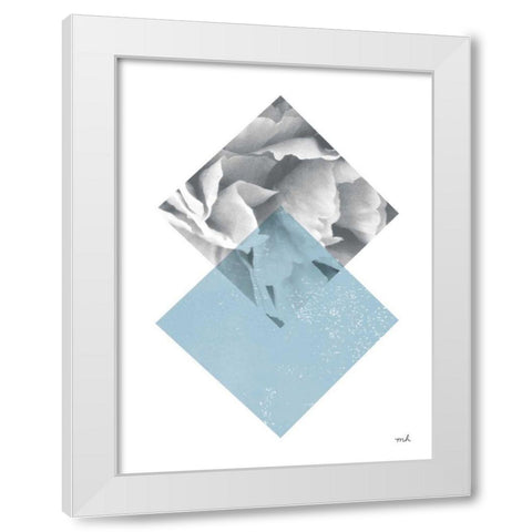 Blossoms III v2 White Modern Wood Framed Art Print by Hershey, Moira