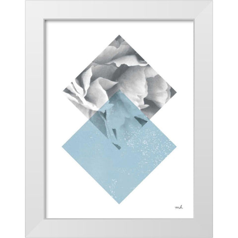 Blossoms III v2 White Modern Wood Framed Art Print by Hershey, Moira