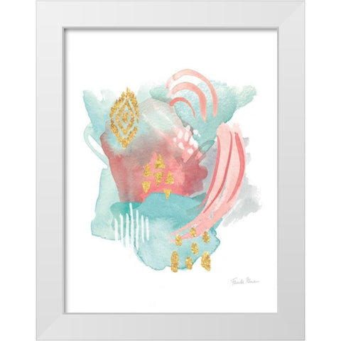 Faridas Abstract IV v2 White Modern Wood Framed Art Print by Zaman, Farida