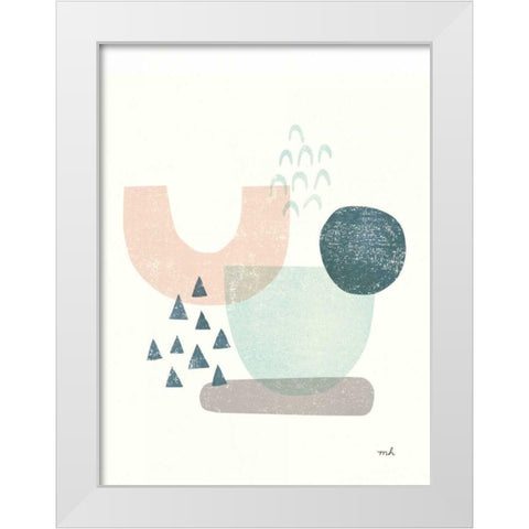 Happy Thoughts II v2 White Modern Wood Framed Art Print by Hershey, Moira