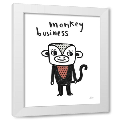 Scandy Baby Gray II White Modern Wood Framed Art Print by Averinos, Melissa
