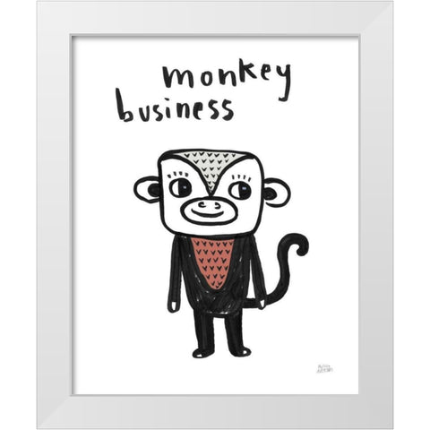 Scandy Baby Gray II White Modern Wood Framed Art Print by Averinos, Melissa
