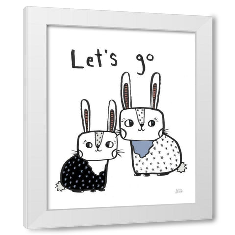 Scandy Baby Gray V White Modern Wood Framed Art Print by Averinos, Melissa