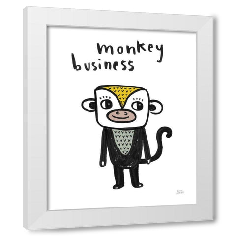 Scandy Baby Light II White Modern Wood Framed Art Print by Averinos, Melissa