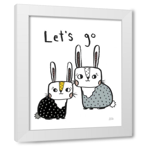 Scandy Baby Light V White Modern Wood Framed Art Print by Averinos, Melissa