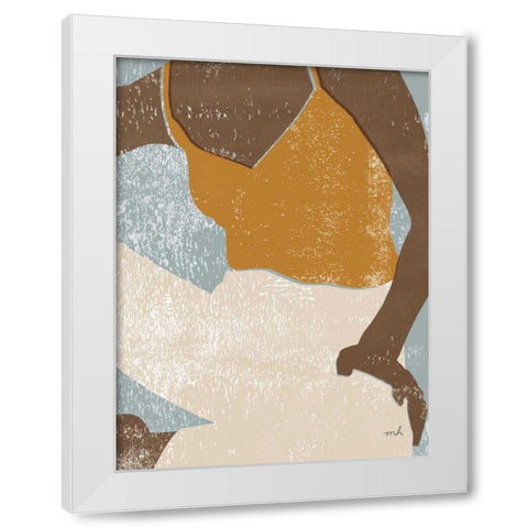 Casual III White Modern Wood Framed Art Print by Hershey, Moira
