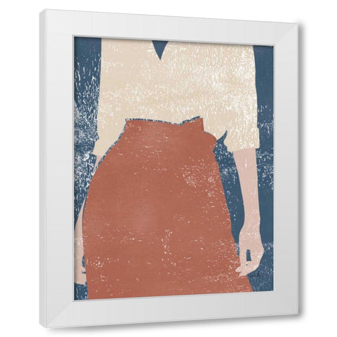 Casual IV White Modern Wood Framed Art Print by Hershey, Moira