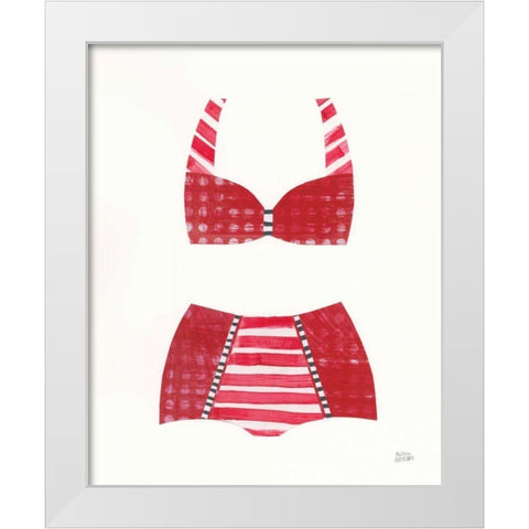 Bathing Beauty II White Modern Wood Framed Art Print by Averinos, Melissa