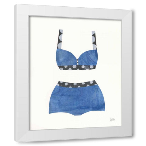 Bathing Beauty III White Modern Wood Framed Art Print by Averinos, Melissa