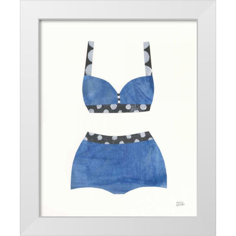 Bathing Beauty III White Modern Wood Framed Art Print by Averinos, Melissa