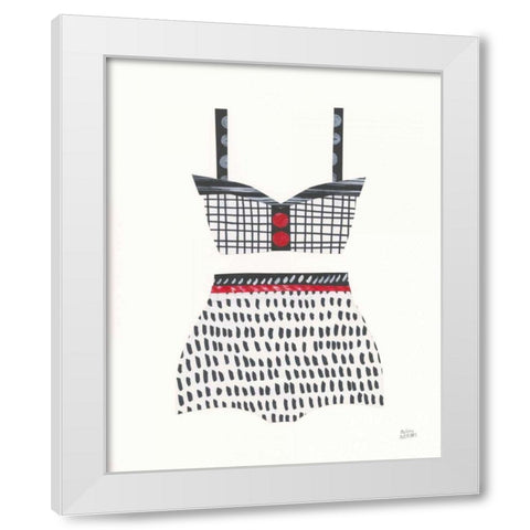 Bathing Beauty IV White Modern Wood Framed Art Print by Averinos, Melissa