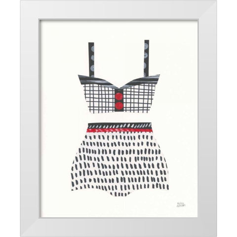 Bathing Beauty IV White Modern Wood Framed Art Print by Averinos, Melissa