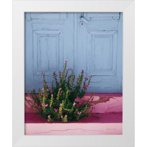 Santorini I Spring Crop White Modern Wood Framed Art Print by Miller, Sara Zieve