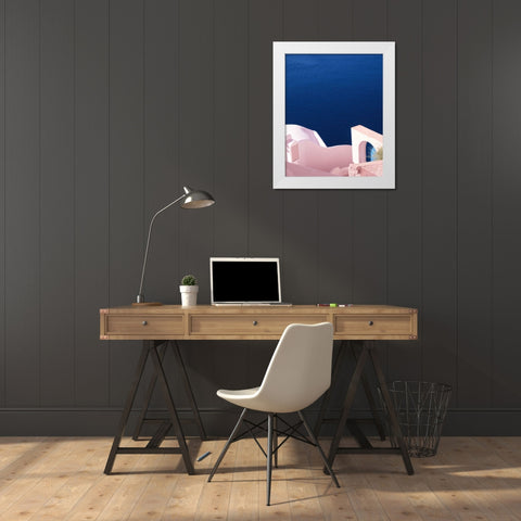 Santorini II Spring Crop White Modern Wood Framed Art Print by Miller, Sara Zieve