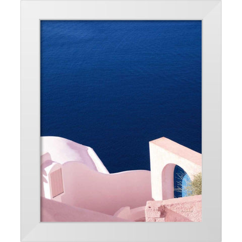 Santorini II Spring Crop White Modern Wood Framed Art Print by Miller, Sara Zieve