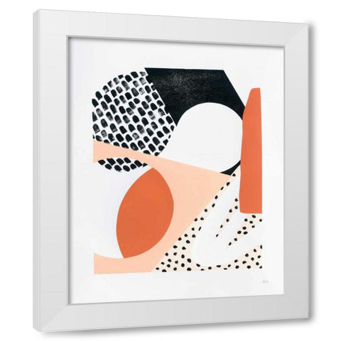 Luminous Tumble I White Modern Wood Framed Art Print by Marshall, Laura