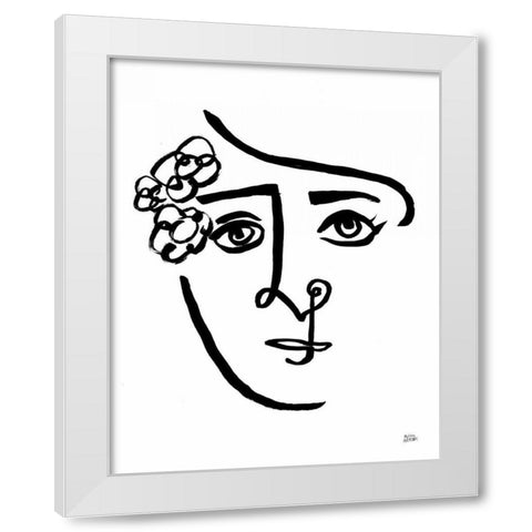 Making Faces III White Modern Wood Framed Art Print by Averinos, Melissa