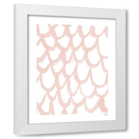 Scallop II White Modern Wood Framed Art Print by Hershey, Moira