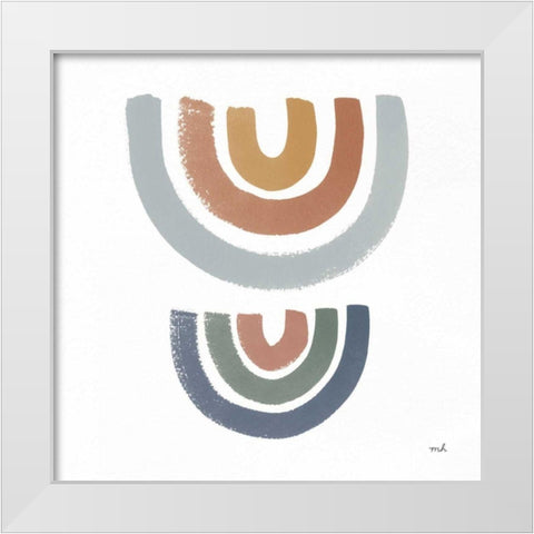After the Rain II White Modern Wood Framed Art Print by Hershey, Moira