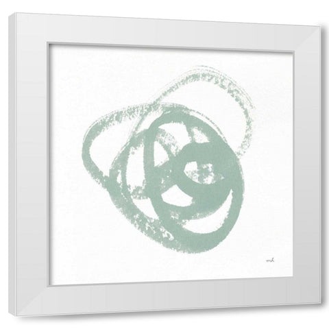 Scribbly Spring III White Modern Wood Framed Art Print by Hershey, Moira