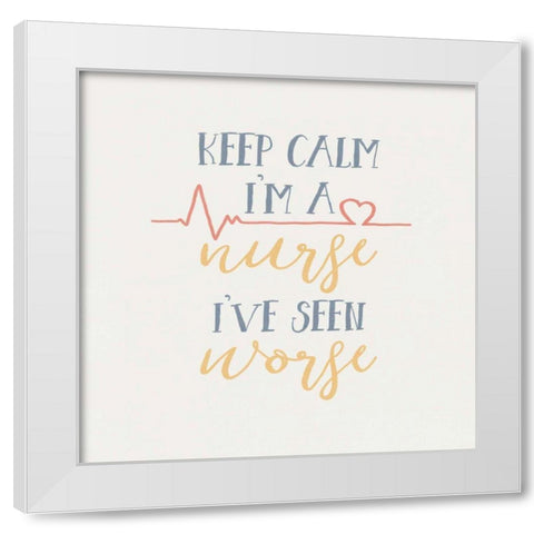 Nurse Inspiration II Color White Modern Wood Framed Art Print by Wild Apple Portfolio