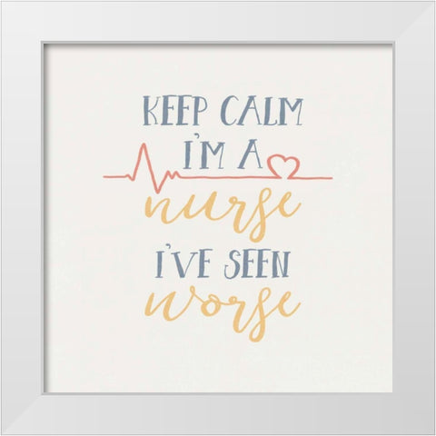 Nurse Inspiration II Color White Modern Wood Framed Art Print by Wild Apple Portfolio