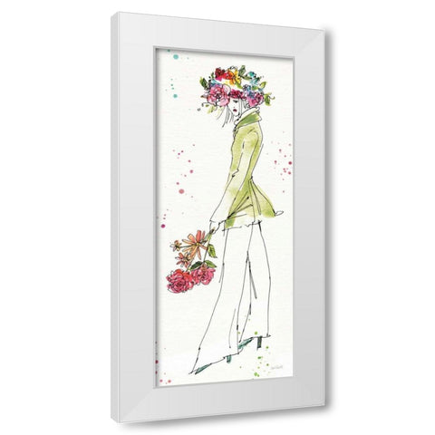 Floral Figures VII White Modern Wood Framed Art Print by Tavoletti, Anne