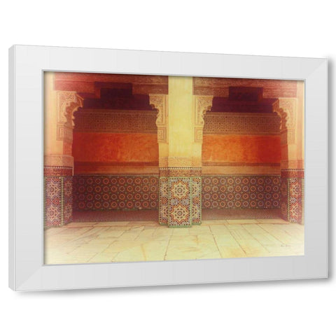 Palace Walk v2 Crop White Modern Wood Framed Art Print by Bevan, Keri