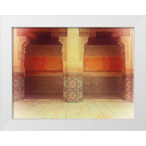 Palace Walk v2 Crop White Modern Wood Framed Art Print by Bevan, Keri