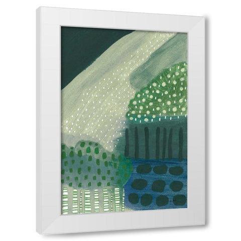 Salt Shrub III Green White Modern Wood Framed Art Print by Mack, Lynn