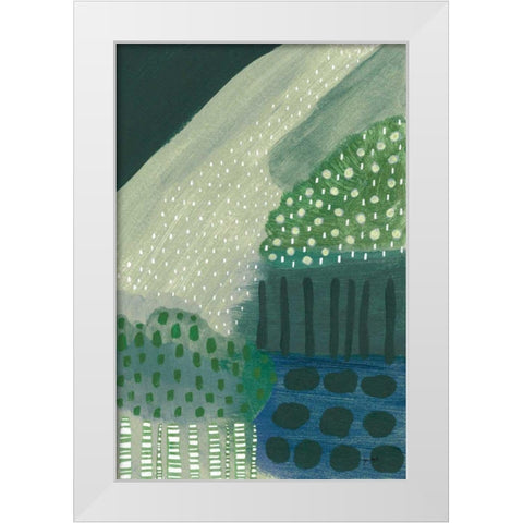 Salt Shrub III Green White Modern Wood Framed Art Print by Mack, Lynn