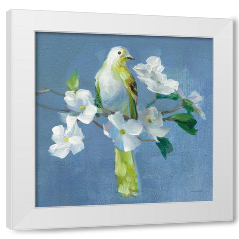 Spring in the Neighborhood II White Modern Wood Framed Art Print by Nai, Danhui