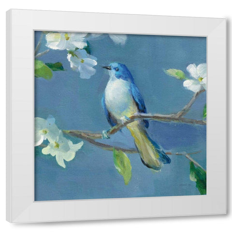 Spring in the Neighborhood III White Modern Wood Framed Art Print by Nai, Danhui