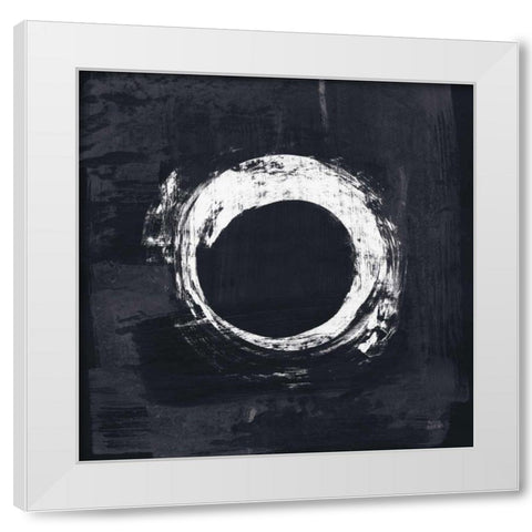 Zen Circle I Black Crop White Modern Wood Framed Art Print by Averinos, Melissa