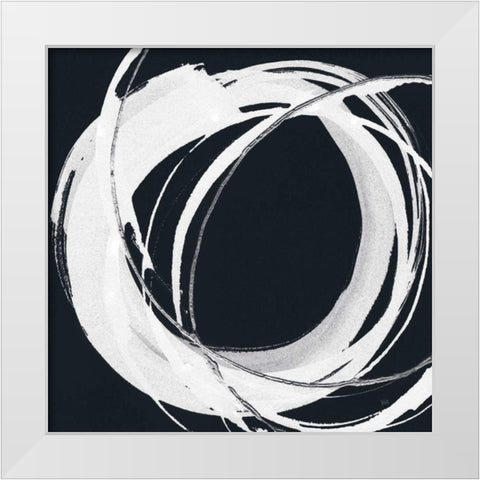 Gilded Enso I BW White Modern Wood Framed Art Print by Paschke, Chris