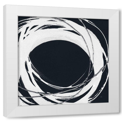 Gilded Enso III BW White Modern Wood Framed Art Print by Paschke, Chris