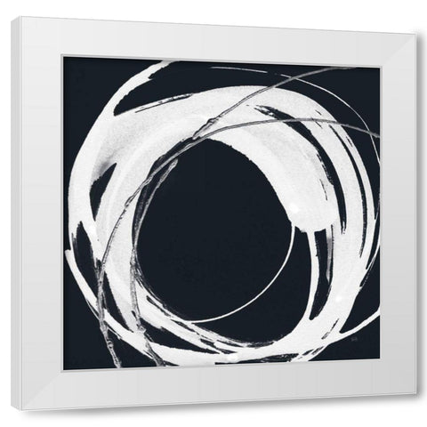Gilded Enso IV BW White Modern Wood Framed Art Print by Paschke, Chris
