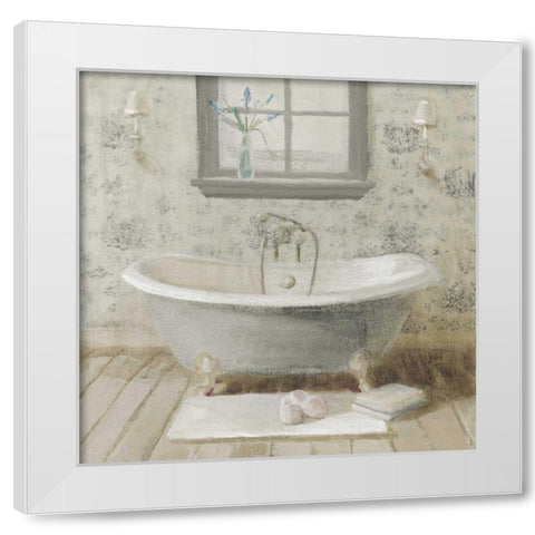 Victorian Bath I Neutral White Modern Wood Framed Art Print by Nai, Danhui