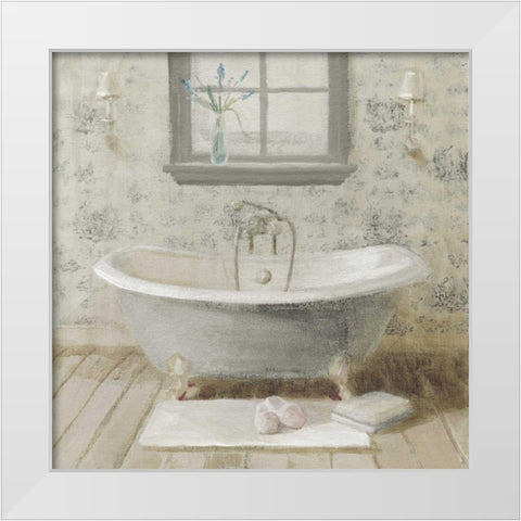 Victorian Bath I Neutral White Modern Wood Framed Art Print by Nai, Danhui