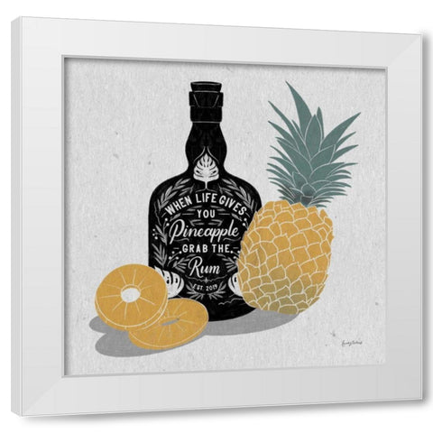 Fruity Spirits Rum White Modern Wood Framed Art Print by Thorns, Becky