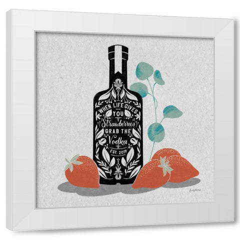Fruity Spirits Vodka White Modern Wood Framed Art Print by Thorns, Becky
