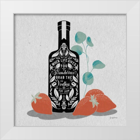 Fruity Spirits Vodka White Modern Wood Framed Art Print by Thorns, Becky