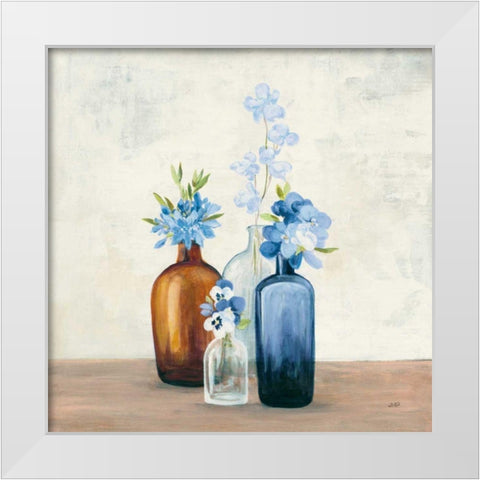 Windowsill Garden II Blue White Modern Wood Framed Art Print by Purinton, Julia