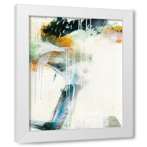 Turbulence II White Modern Wood Framed Art Print by Davies, Jane