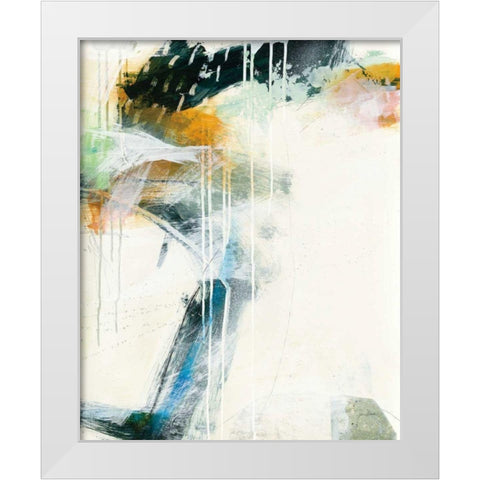 Turbulence II White Modern Wood Framed Art Print by Davies, Jane