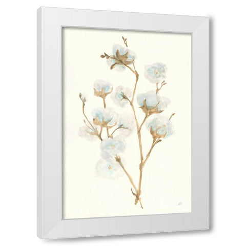 Summer Cotton II White Modern Wood Framed Art Print by Paschke, Chris
